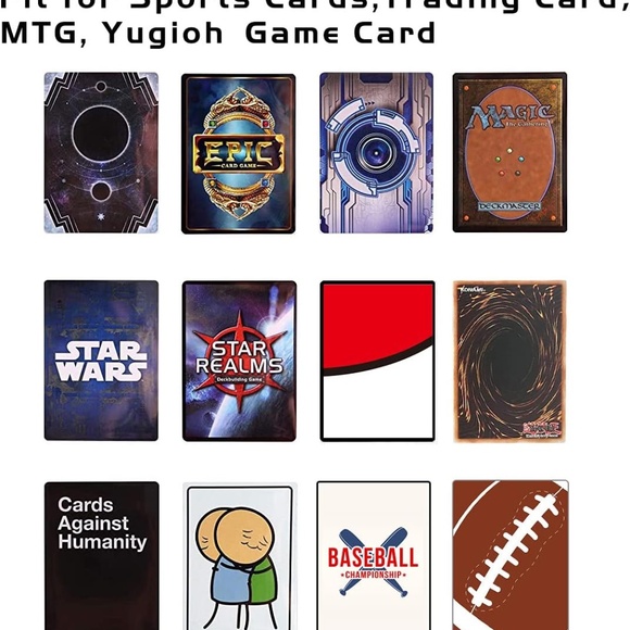 2 Packs of 200PCS Card Sleeves for Trading Cards (72 * 92mm), Soft Plastic Card - Picture 3 of 5